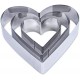 CUORE TORTE INOX H. CM 4